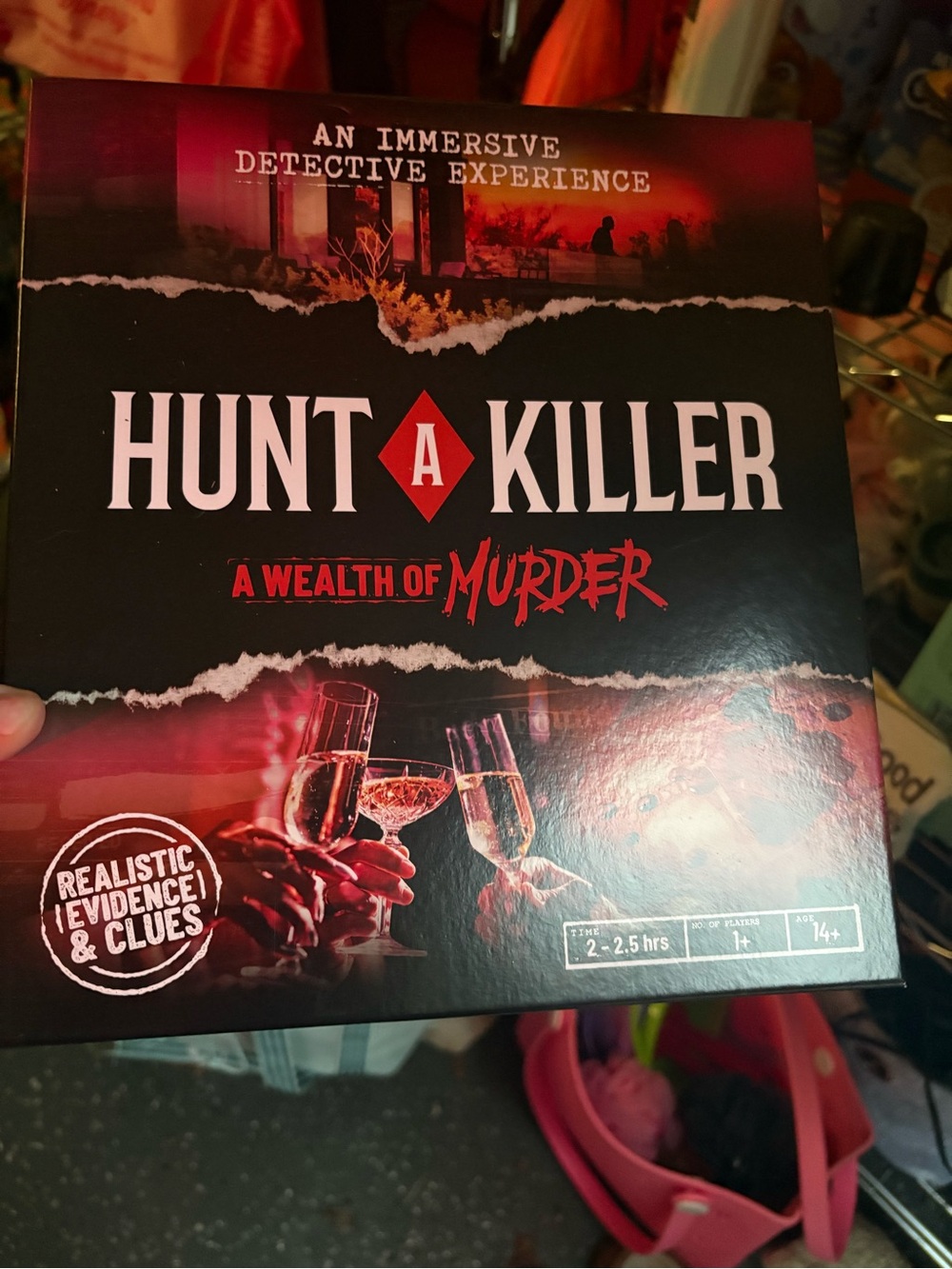 Hunt a Killer: A Wealth of Murder Board Game - Black & Red